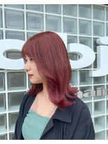 ヘアメイク オブジェ(hair make objet) 韓国スタイル 韓国アイドルスタイル ピンク