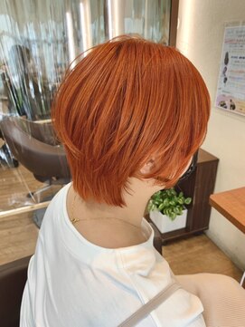 マール(marl) 【marl.】オレンジ×ショート