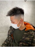 ベリーショート×フェード×メッシュ