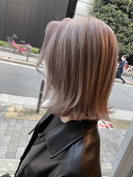 ラフ 難波店(LAFF) #黒髪#ボブルフ#ネビージュ#小顔#ワンレン