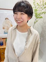 ヘアー アイス カンナ(HAIR ICI Canna) ゆるっと黒髪ショートパーマ