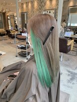 アルム(ALLe'ME)&nbsp;ライトグリーンインナーカラー