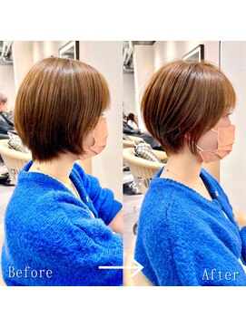 ロンドプロフィール 浦和(Lond profil) Lond.海気　大人丸みショート　Before After