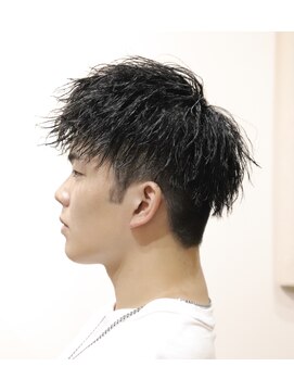 ウィスカーヘアー(whisker hair) 王道ツイストスパイラル　ダークネイビー