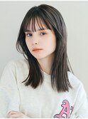 イメチェンヘアスタイル ハッシュカット フルバング 似合わせ