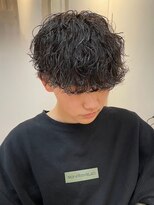 ザ マイル(The mile)&nbsp;ツイストスパイラルパーマメンズカットアッシュブラック