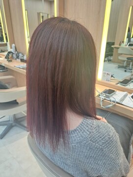 ユニックス イオンモール春日部店(UNIX) ブリーチ無しピンクカラー