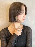 切りっぱなしボブ 美髪似合わせカット くびれボブ M0404