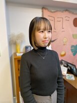 アンドチル 渋谷(AND CHILL)&nbsp;フェイスフレーミング/ミルクティーベージュ/ミニボブ　渋谷