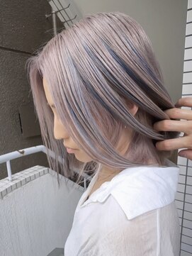 イエナ 渋谷(IENA) ブルーハイライト　シルバーベージュ　デザインカラー