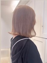 ベレーザ 渋谷(BELEZA)&nbsp;7891ミルクティーアッシュハイトーンカラー韓国切りっぱなしボブ