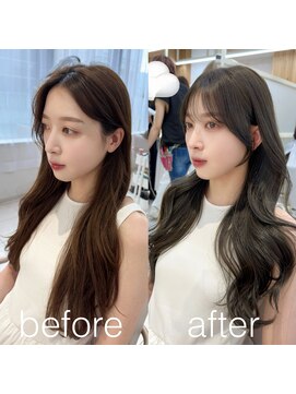 アフロートリノ(AFLOAT Leino) 2wayバング 韓国前髪 レイヤーカットくびれヘア 顔周り 銀座