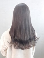 レイヤーカットオリーブベージュレイヤーロング_ba380992