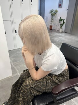 ペレ 栄店(PELE) 前髪/アンブレラカラー/こなれミディ/イメチェン/ウェーブパーマ