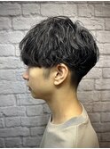 メンズゆるふわニュアンスパーマ【新宿/理容室/バーバー】