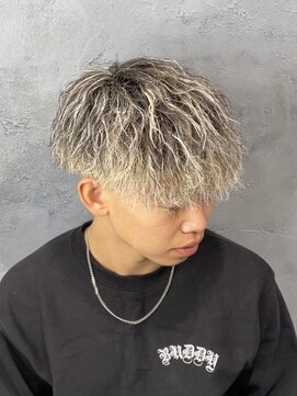 ネクストゼロ(NEXT zerO) 縦落ちツイスト ホワイトフルメッシュ