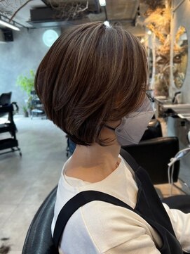 ティダスマイル ふじみ野店(tida smile) 脱白髪染めハイライト*白髪ぼかしベージュ20代30代40代50代