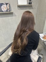 ラック(LUCK)&nbsp;柔らかブラウン/船橋/くすみベージュ/細めハイライト