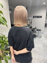 メイドバイスティーン(MADE BY STEEN)&nbsp;ボブ・ミルクティーベージュ・ブロンド