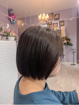 チョコ(CHOCO) 艶髪ストレートショートボブ