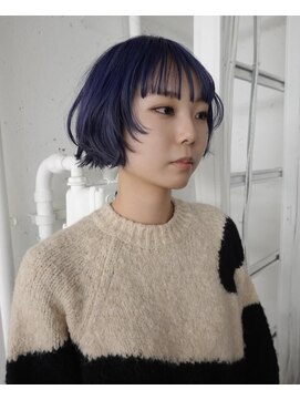 レコ 渋谷(LECO) ネイビーミニボブ