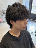 マッシュウルフ/波巻きパーマ/スパイラルパーマ