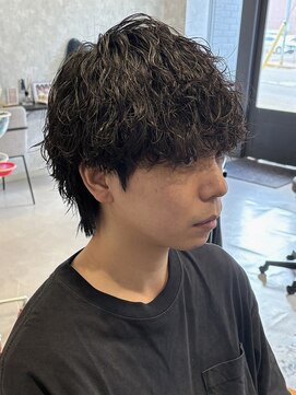 アビー(ABEY) マッシュウルフ/波巻きパーマ/スパイラルパーマ