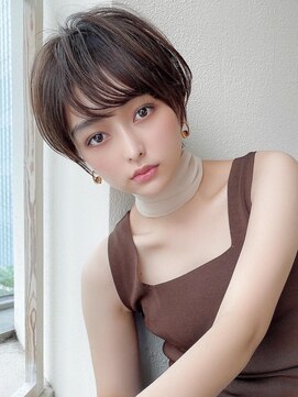 ラルユー 金山(LallYou) 30代40代美髪マッシュショートイメチェンオリーブベージュ