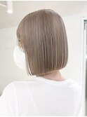 ボブミディアムショートおくれ毛前髪カット_ba409871
