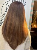 ロング　ナチュラルベージュカラー