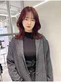 ワインレッドくびれ巻き