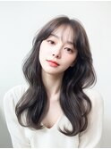 【韓国顔周りレイヤーカット】×似合わせカラー髪質改善/新宿