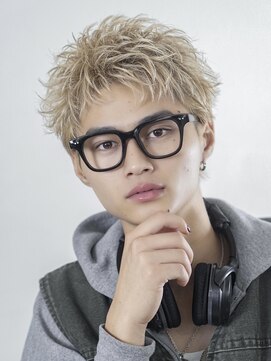 オーシャントーキョー 渋谷神南(OCEAN TOKYO) メンズカット無造作黒髪スパイキーショート刈り上げビジネス流行