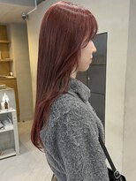 ヘアー アイス ルーチェ(HAIR ICI LUCE)&nbsp;ブリーチなしダブルカラーピンク/落合