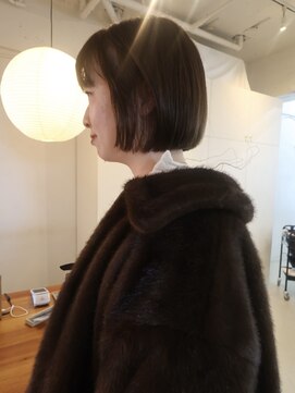 ライン(LINE) ボブ/小顔カット/ブリーチなし