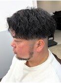 MEN’S HAIR/サーフカール/刈り上げセンターパート/北堀江☆