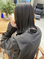 スク(SUKU)&nbsp;ロングボブ×グレージュ