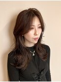 くびれも出来る◎セミロングレイヤー♪