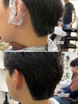 オーシャントーキョー 大阪(OCEAN TOKYO)&nbsp;ワックスなしツーブロックメンズセンターパートニュアンスパーマ