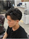 サーフカール/スパイキーショート/ブルーブラック/眉毛/錦糸町駅
