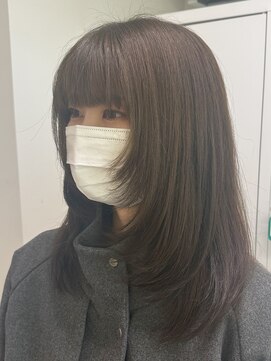 ジャンクヘアー(JUNKHAIR) face layer × olive color