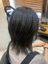 ヘアリゾート粋 トゥジュ 池袋東口店(tujuh)&nbsp;ウルフミディ/黒髪/艶髪