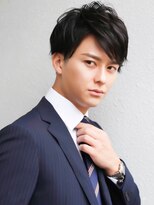簡単にスタイリングできる　ビジネスマン　スーツ　髪型