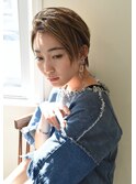 【juno】白髪ぼかしハイライト★ハンサムショート