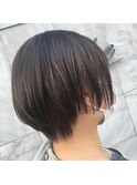 *グレージュ×ショート*