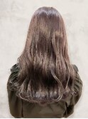 イメチェン小顔前髪外ハネボブ大人可愛いチェリーブラウン