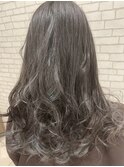 透け感グレー