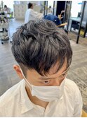 パーマ風ツーブロック