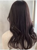 韓国モテ髪ロング×透明感ラベンダーブラウン/ホワイトピンク