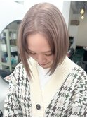 ブリーチダブルカラーピンクベージュイルミナカラーハイトーン